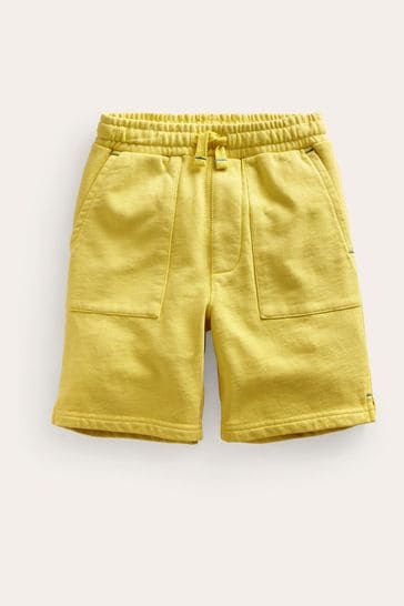 Boden Yellow Garment Dye Shorts