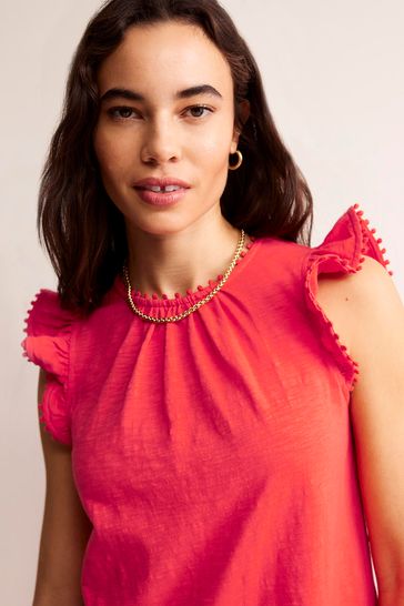 Boden laura ruffle dress cheap