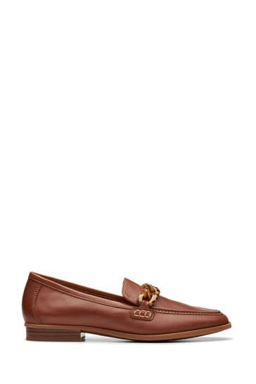 Clarks Brown Leather Sarafyna Iris Shoes