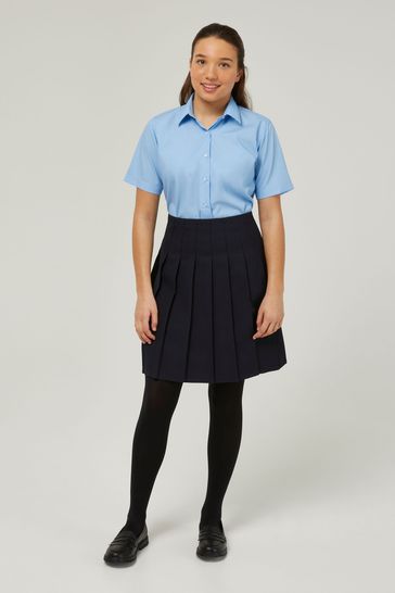 Trutex Navy 18" Stitch Down Permanent Pleats School Skirt (10-17 Yrs)