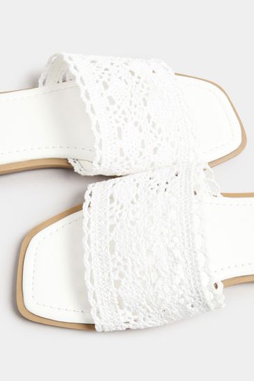 Buy Yours Curve Crochet Mule Sandals In Extra Wide Eee Fit from Next France