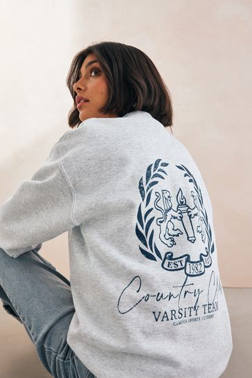 Next grey sweatshirt clearance