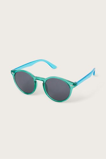 Monsoon Blue Round Colourblock Sunglasses