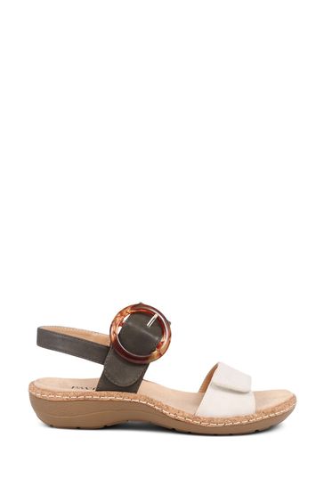Buy Pavers White Pavers Brown Touch Fasten Sandals from Next Oman