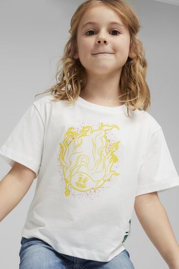 Puma White Kids Girls x TROLLS Graphic T-Shirt