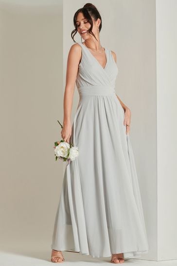 Grey discount chiffon wrap