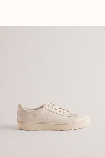 Ted Baker White Wstwood Leather Pebble Sneakers