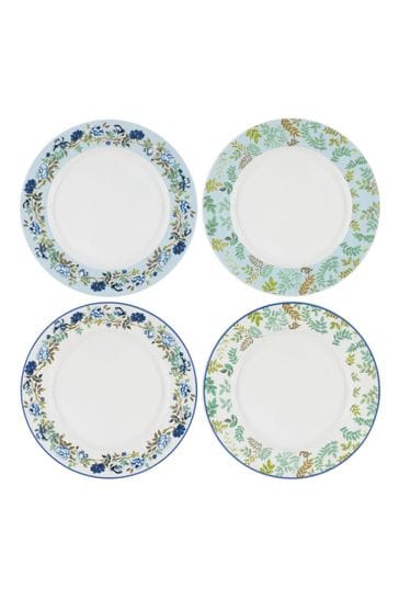 Designers Guild Porcelaine De Chine Dinner Plates Set Of 4