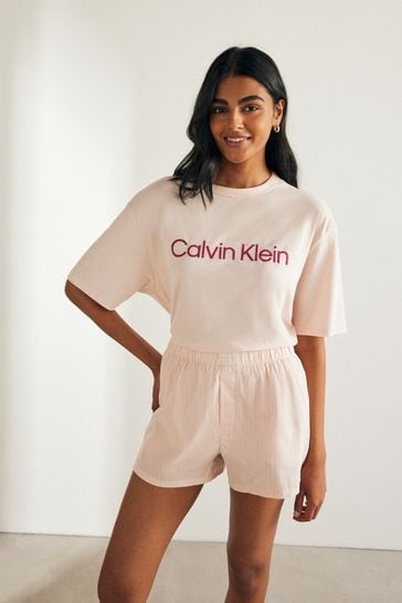 Calvin Klein Pink Slim Fit Single Boxers