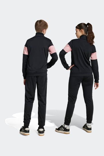 Adidas black pink tracksuit new arrivals