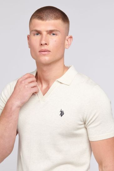 cream mens polo shirt