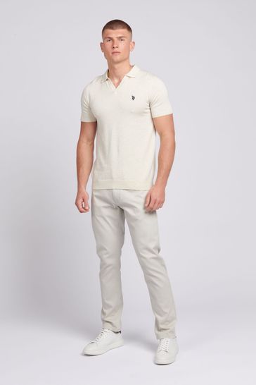 cream mens polo shirt