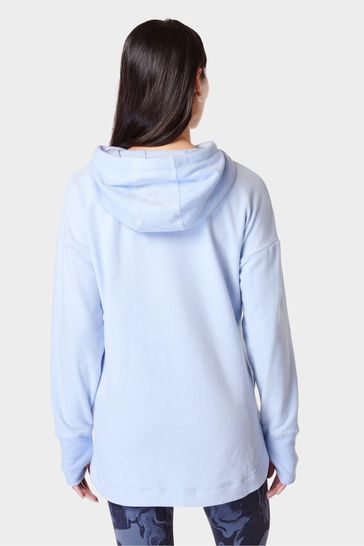 Baby blue fuzzy hoodie best sale