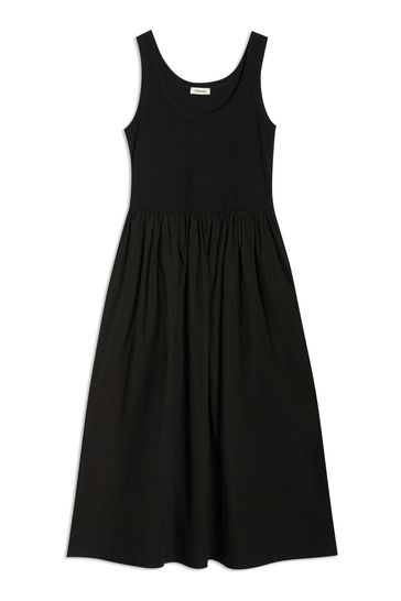 Black jersey vest dress clearance