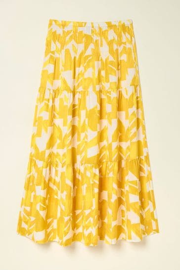 Maxi cotton linen skirt outlet