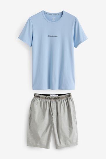 Calvin Klein Slogan T-Shirt Shorts Set