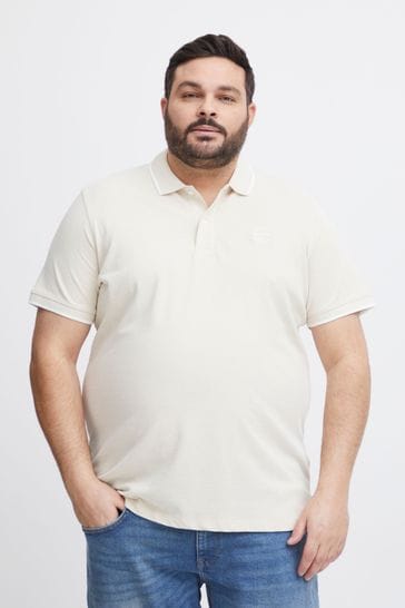 Blend Cream Pique Short Sleeve Polo Shirt