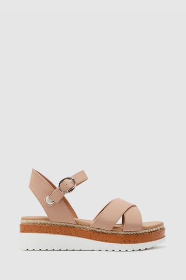 Novo Nude Beijing Cross Strap Flatform Sandals