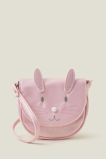 Accessorize Girls Pink Bunny Cross-Body Bag