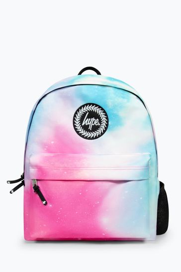 Hype. Unisex Pink Pastel Fade Script Backpack