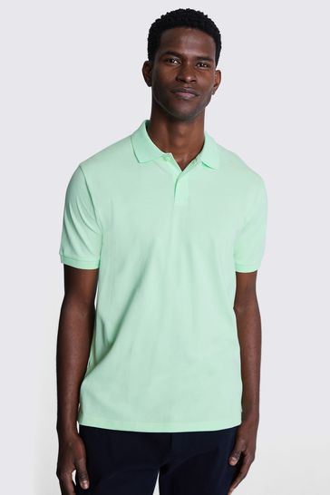MOSS Green Apple Pique Polo Shirt