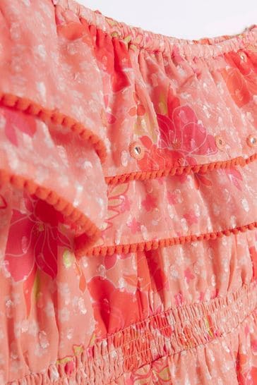 River island coral dress shop