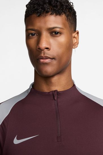 Buy Nike Burgundy Crush Dri FIT Strike Half Zip Training Top from Next Slovenia