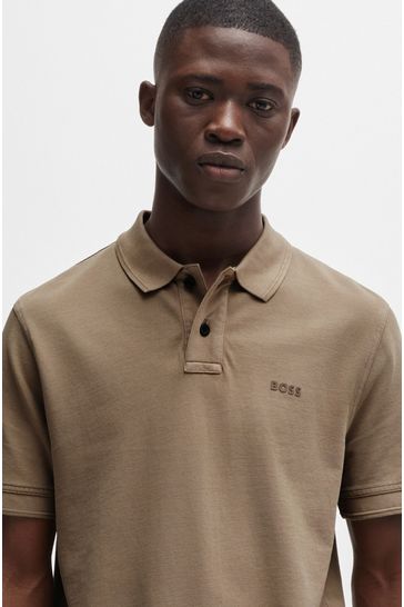 Boss pique polo shirt online