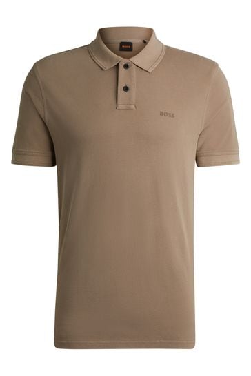 Boss pique polo shirt shop