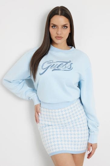 Guess Blue Logo Sweatshirt