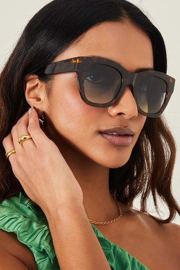 Buy Accessorize Chunky Cat Eye Amber Sunglasses from Next Bahrain