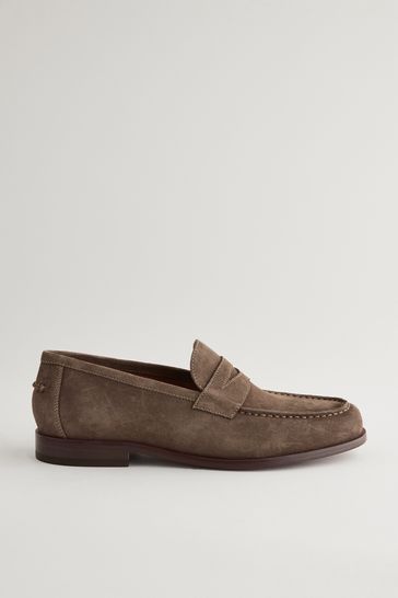 Taupe loafers mens store
