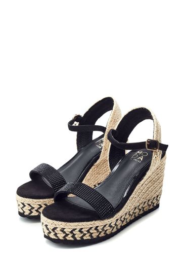 Buy Moda in Pelle Raisa Chevron Jute Wedge Sandals from Next Bahrain