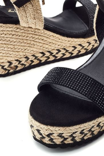 Buy Moda in Pelle Raisa Chevron Jute Wedge Sandals from Next Bahrain
