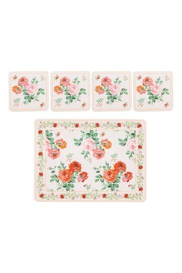 Cath Kidston Pink Archive Rose Cork Back Placemats