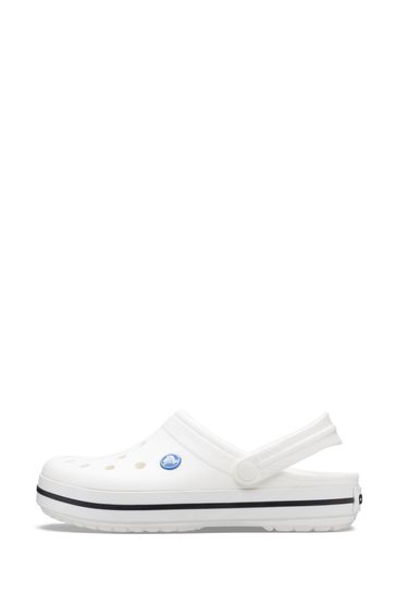 Crocband clog white top