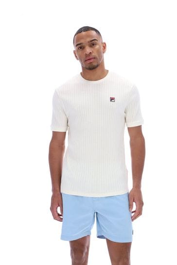 Buy Fila Cream Easton Drop Needle T Shirt from Next Bahrain