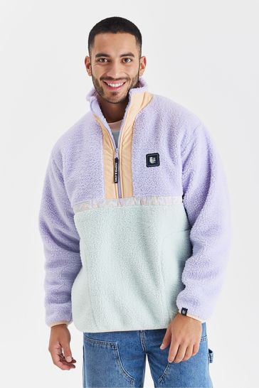 Sherpa pullover purple discount