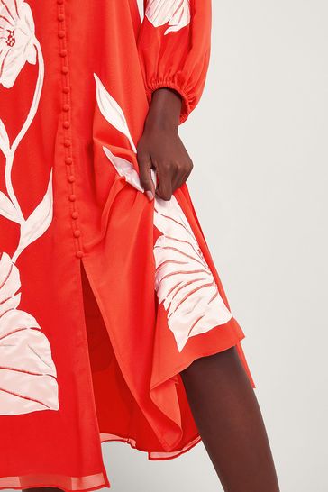 Monsoon orange lace dress on sale