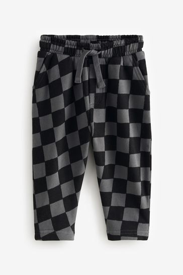 Patterned jersey joggers outlet