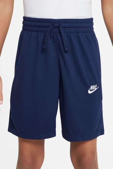 Nike jersey shorts navy shop