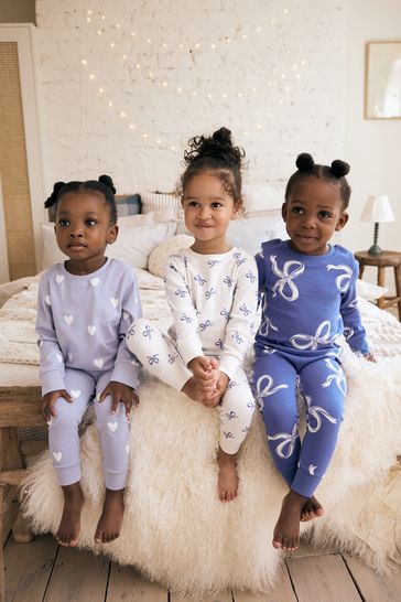Buy 3 Pack 100 Cotton Snuggle Pyjamas 9mths 12yrs from the Laura Ashley online shop