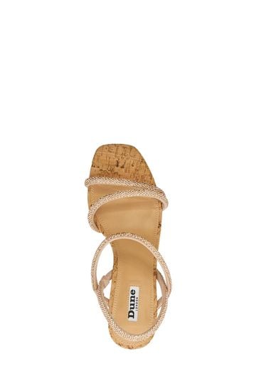 Buy Dune London Pink Kalia Embellished Low Cork Wedge Sandals from Next Denmark