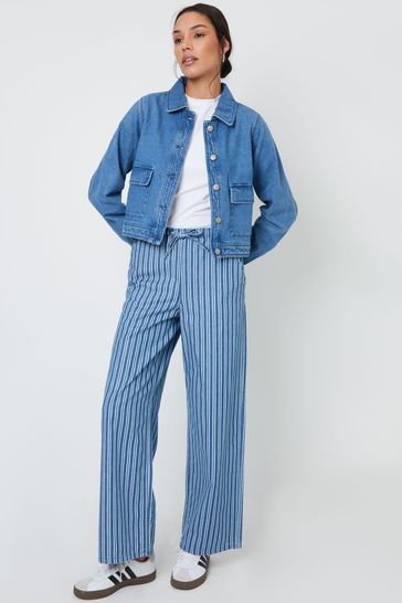 Threadbare Blue Boxy Denim Jacket