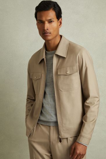Buy Reiss Pound Moleskin Finish Trucker Jacket from Next Bahrain