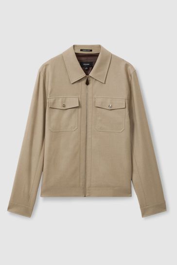 Buy Reiss Light Camel Pound Moleskin Finish Trucker Jacket from Next Turkey