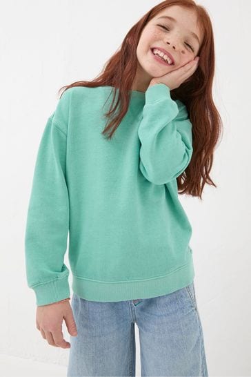 FatFace Green Tilbury Crew Sweatshirt