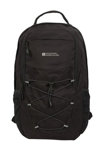 Mountain Warehouse Black 20L Logan Laptop Backpack