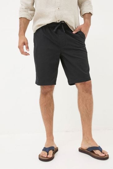 FatFace Black Seaton Ripstop Pull On Shorts