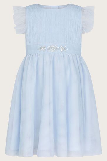 Buy Monsoon Blue Baby Penelope Belt Dress from Next Bahrain